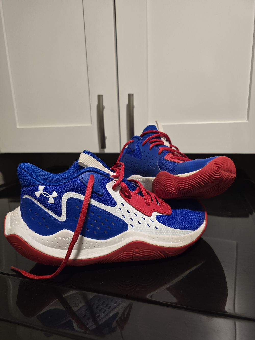 Under Armour Kids' Blue & Red Athletic Shoes